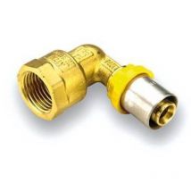 Raccord pour gaz incurvé multicouche femelle