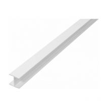 Raccord pour panneau H 25X11-1M PVC Blanc