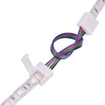 Raccord pour ruban led rgb 10mm - 15cm