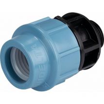 Raccord pour tuyau polyéthylène droit mâle 32mm - 26x34