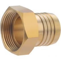 Raccord femelle laiton cannelé ptr Noyon&thiebault sur crans 35.5 - tuy. pe Ø40 - Femelle 33x42