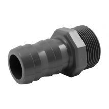 Raccord pvc pression - Raccord cannelé pvc pression à visser m Ø38-1''1/2