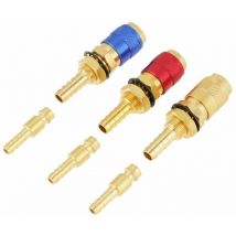 Ersandy - Raccord Rapide, 3pcs 8mm Connecteur de Soudage Refroidi à l'Eau Adaptateur de Gaz pour Torche de Soudage tig