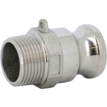 Raccord Rapide À Cames Inox Adaptateur Mâle F - 4'' (102/114)