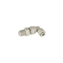 Raccord laiton – Raccord coudé mâle orientable 1/4 pouce – Filetage plomberie, Forme du raccord, Configuration raccord, Largeur, Longueur