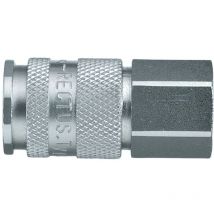 Legris - Raccord rapide pneumatique Filetage femelle vers Femelle 3/8 in Female 27mm 3/8pouces Européen, Profil rectus ( Prix pour 1 )