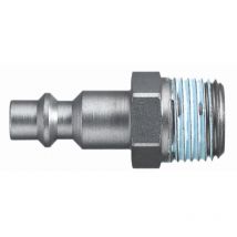 Legris - Raccord rapide pneumatique Filetage Mâle vers Mâle g 1/4 Mâle 1/2pouces Échange industriel, iso 6150 b en Acier ( Prix pour 1 )