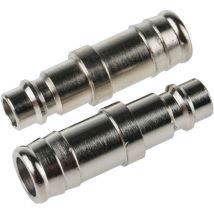 Raccord rapide pneumatique RS PRO, Tuyau cannelé vers Mâle 13mm CEJN 320, JWL 520, JWL 530, Legris, Parker PEF, Rectus ( Prix pour Paquet de 5 )