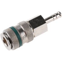 Rs Pro - Raccord rapide pneumatique Tuyau cannelé vers Mâle 6mm Rectus 17, Schrader NW5 en Laiton ( Prix pour 1 )