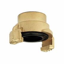 Raccord rapide – 1"1/4 F – Laiton poli – Montage rapide à baïonnette – Jardin piscine
