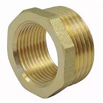 Ecolands - Réduction simple male / femelle en laiton ø a: 3/8'' ø b: 1/4''