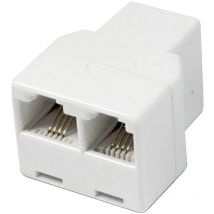 Raccord Rj45 femelle / 2X Rj45 femelle