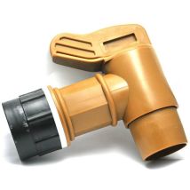 Raccord robinet S60x6 avec sortie 50mm – Jardin piscine – Filetage sortie, Type de sortie cuve, Configuration raccord