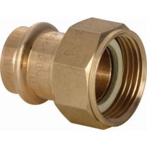 Raccord à sertir - cuivre - ecrou tournant - diamètre 12 vers 15 x 21 - sachet de 2 Altech alt02p43551204