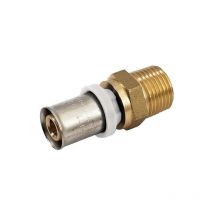 Thermacome - Raccord à sertir pour multicouche Acopex Alu diamètre nominal 16 fixe mâle 3/4'' (20x27)