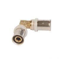 Raccord à sertir pour tube multi. angle 90°C, contour th 40x3,5mm-40x3,5m