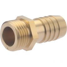 CENTRALE BRICO Raccord strié à compression laiton M 15 x 21 pour tube en per