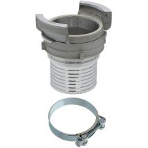 Huggy Tuyaux - Raccord symétrique guillemin, dn 100 x 100 mm, avec collier à tourillon