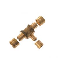 Quick plomberie Raccord Té laiton à glissement laiton D.16 pour tube en per