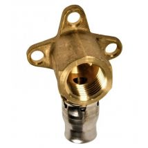 Raccordo in tectite senza attrezzi, clip-on multistrato da 16 mm, curva 15x21 montata in superficie