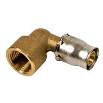 Raccordo tectite senza attrezzi, clip multistrato da 20 mm, gomito femmina 20x27