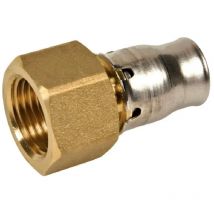 Raccordo tectite senza attrezzi, clip-on multistrato 20 mm, femmina fissa 15x21