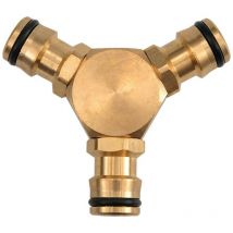 Raccord triple en laiton 1/2' - 89112