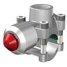 Flamco - Raccord tube T-Plus pour tube fileté acier 3/4'x1/2'x3/4'