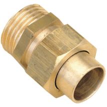 Raccord union 3 pièces droit - mâle 15 x 21 - 16 à souder - sachet de 2