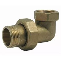 Raccord union coudé male / femelle en laiton 3/8''
