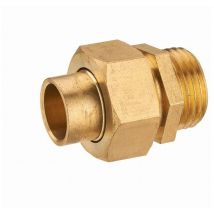 Noyon&thiebault - Raccord union 3 pièces droit à joint sphéroconique à visser mâle M1/2' (15x21) à souder - ø 14 mm - 1126-1514L1