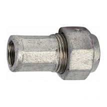Raccord union fonte galva droit à serrage - f 1'1/4 - diamètre 42,40 mm