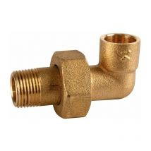 Ecolands - Raccord union laiton coudé 90° à souder - m 3/4' - diamètre 16 mm - 98GCU