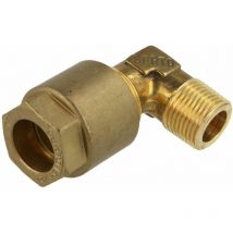 Le Sanitaire - Raccord à visser coudé 15 mm x 3/8'' fm
