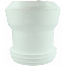 Raccord wc, droit, 100 x 100 mm i/e blanc, pour EURO-WCs