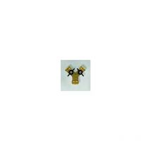 Fukana 2 voies distributeur pièce 53302 2000 "AG x 3/4" IG, laiton