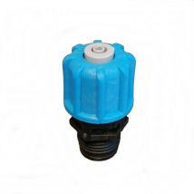 Raccordement 1/2 pouce d'aspiration et d'injection de l'eau de analyse, embout blue. Microdos