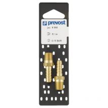 Prevost - Giunto per tubi Filetto conico maschio - Ø8 mm - R1/4 - jft 1408P2