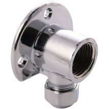Raccordo a compressione disco da parete con 1 filettatura interna e 1 schiacciamento 1/2 pollici x 10 mm per tubi in rame collegamento di raccordi
