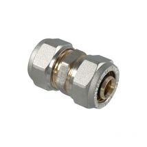 Raccordo a compressione diritto doppio 20 x 20 T.d.m.