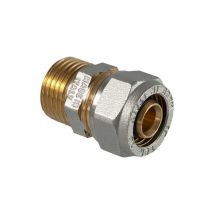 TDM - Raccordo a compressione diritto maschio 20 x 1/2 T.d.m.