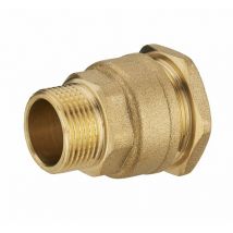 Raccordo a compressione m in ottone D.25 per tubo polietilene Quick Plomberie