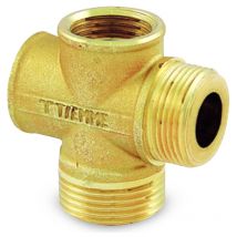 Raccordo a croce 2 X 3/4" F - 2 x 3/4"M battuta piana