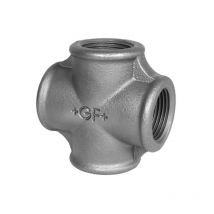 Raccordo a croce intermedio in ghisa malleabile zincato 11/2' Georg Fischer