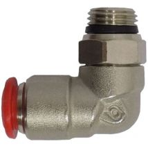 Bricolife - Raccordo a l Maschio Automatico Curva 90° Tubo Aria Innesto Aggancio Rapido 1pz - cod. 64505