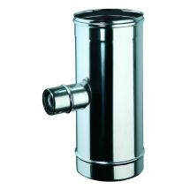 Pièce en t 90° mf - inox réduite à ø 80 m l 244 mm pièce en t 90 g réduite à ø 80 d 180