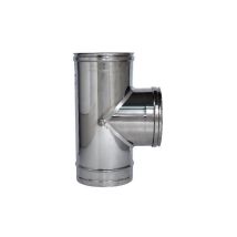 Raccordo A T 90° Monoparete In Acciaio Inox Dm 100 Mm