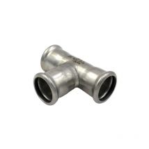 Raccordo a t a pressare intermedio in acciaio inox serie inoxpress uniko ø28 Raccorderie Metalliche
