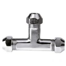 Raccordo a 't' con guarnizione e dadi conici 10x10x10 mm remer