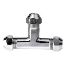 Raccordo A "t" Con Guarnizione E Dadi Conici 10x10x10 Mm Remer